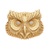 Owl Face Ring — generated studio view