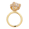 Pavé Hidden Halo Basket Engagement Ring — generated studio view