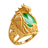 Phoenix Wrapped Around Jade Ring — generated studio view