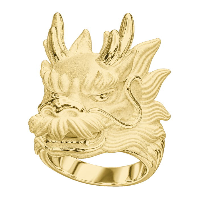 Prosperous Dragon Head Ring — generated studio view