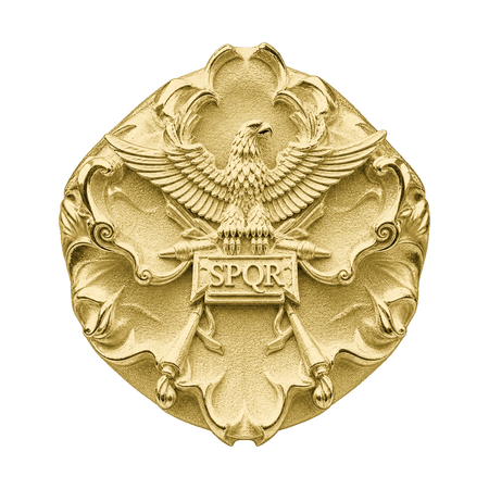 Roman SPQR Signet Ring — generated studio view