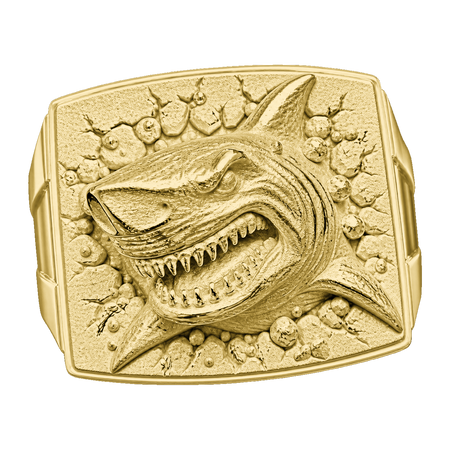 Shark Breaking Through Ring — generated studio view
