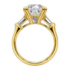 Tapered Baguette Three-Stone Engagement Ring — generated studio view