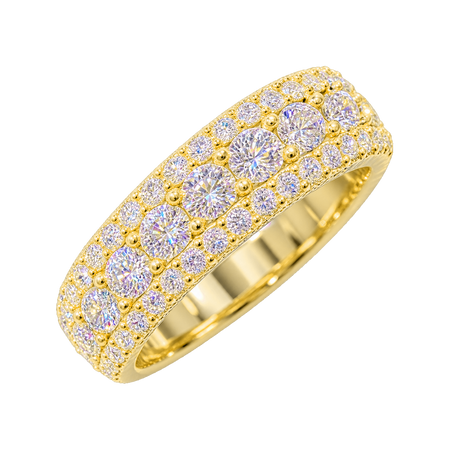 Three Row Eternity Ring — generated studio view