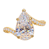 Twisted Bypass Pavé Side Stone Engagement Ring — generated studio view