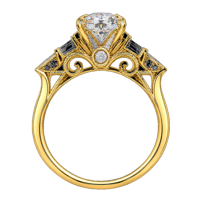 Vintage Filigree Engagement Ring — generated studio view