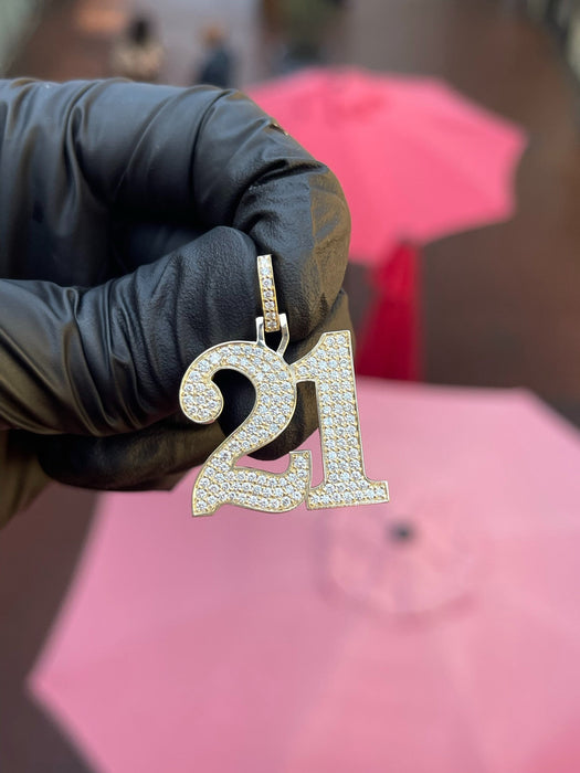 "21" Diamond Pendant