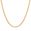 3.5MM Solid Plain Franco Chain in polished yellow gold