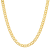 5MM Solid Yacht Link Chain in polished yellow gold