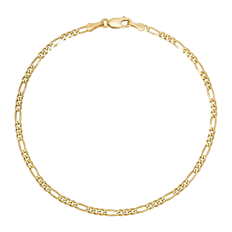 2.5MM Solid Figaro Bracelet