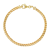 3.5MM Solid Plain Franco Bracelet — yellow gold