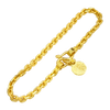 3MM Solid Anchor Link Bracelet — yellow gold
