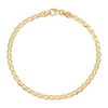 3MM Solid Diamond-Cut Mariner Bracelet — yellow gold
