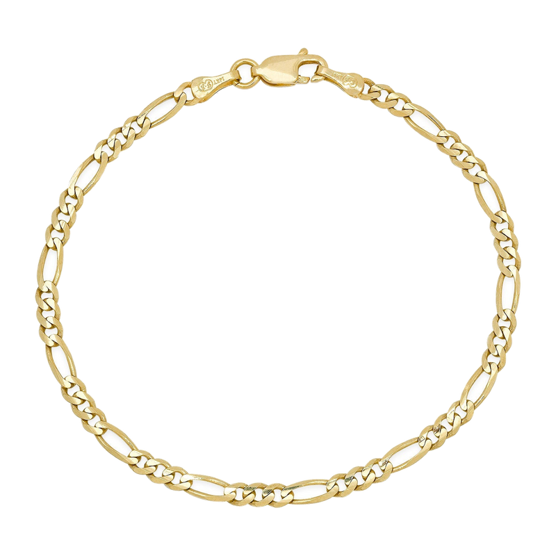 3MM Solid Figaro Bracelet