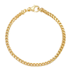 3MM Solid Plain Franco Bracelet — yellow gold