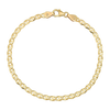4.5MM Solid Diamond-Cut Mariner Bracelet — yellow gold