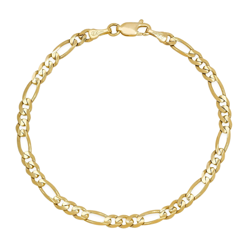 4MM Solid Figaro Bracelet