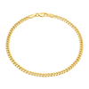 4MM Solid Miami Cuban Link Bracelet — yellow gold