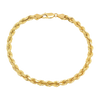 5MM Solid Diamond-Cut Rope Bracelet — yellow gold