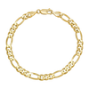 5MM Solid Figaro Bracelet — yellow gold