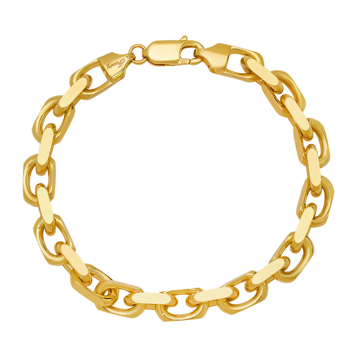 6MM Solid Heavy Link Bracelet — yellow gold