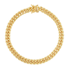 6MM Solid Miami Cuban Link Bracelet — yellow gold