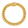 9MM Solid Miami Cuban Link Bracelet — yellow gold