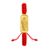 Saint Jude ID Bracelet on Red String — yellow gold