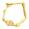 Skeleton Bones Bracelet — yellow gold