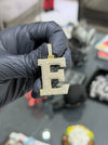 Diamond Block "E" Pendant alternate view