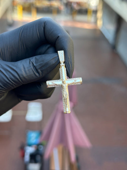 Diamond Detailed Crucifix Pendant alternate view