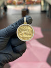 Double-Sided Musa of Mali and Ethiopian Lion of Judah Diamond Circular Pendant alternate view