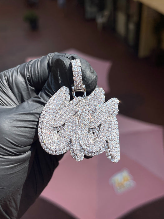 "GG" Diamond Pendant