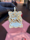 Haile Selassie Diamond Portrait Pendant alternate view