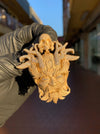 Japanese Oni Demon Mask Partial Diamond Pendant