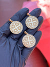 Jerusalem Cross Circular Pendant