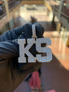 "KS" Diamond Pendant