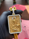 Lady Buddha (Guan Yin) Diamond Framed Pendant