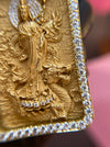 Lady Buddha (Guan Yin) Diamond Framed Pendant alternate view