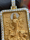Lady Buddha (Guan Yin) Diamond Framed Pendant alternate view