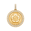 Emblem of South Korea Diamond Framed Pendant — yellow gold