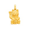 Money Cat Pendant — yellow gold