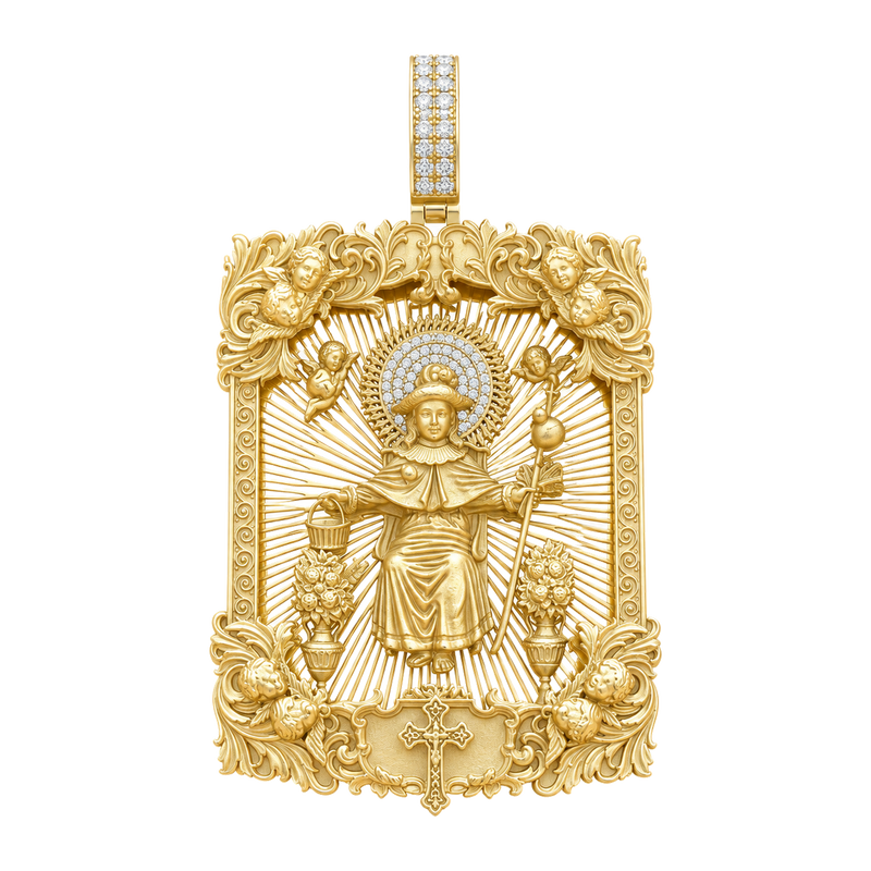 Museum-Level Holy Infant of Atocha Diamond Pendant