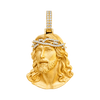 Museum-Level Jesus Diamond Pendant — yellow gold