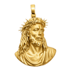 Museum-Level Jesus Pendant — yellow gold