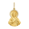 Saint Jude Diamond Pendant — yellow gold