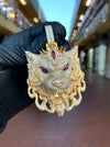 Wolf Fully Diamond Pendant