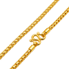 4.2MM Dragon Scale Chain polished gold detail