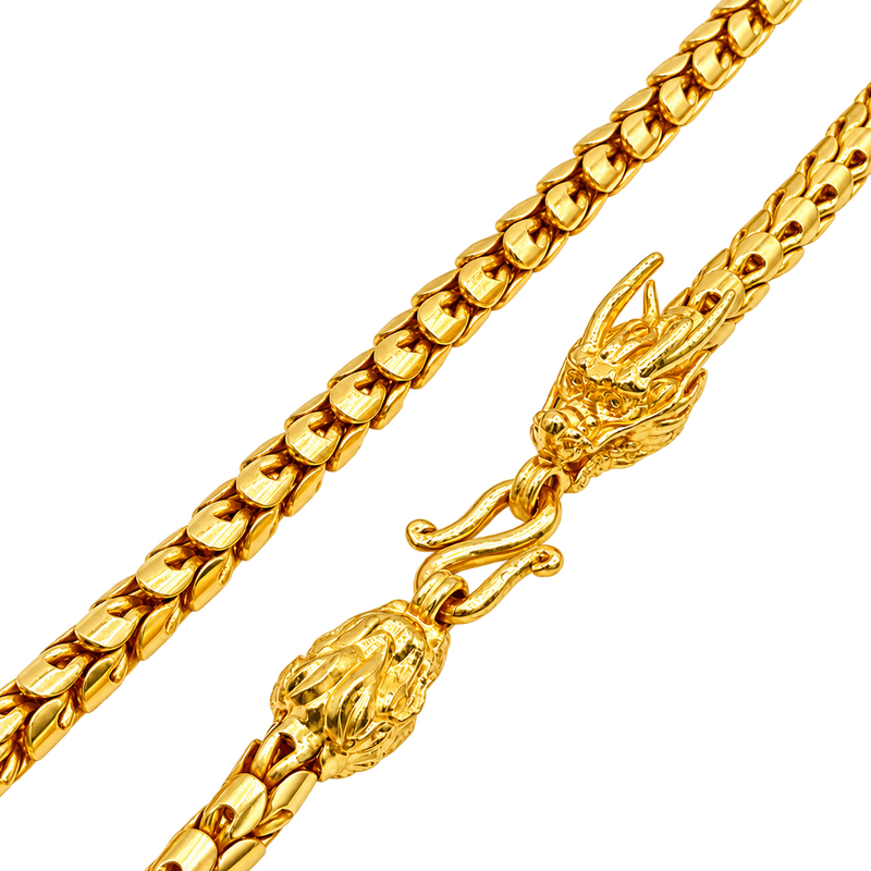 7MM Dragon Scale Chain w/ Head & Tail