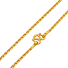 2MM Anchor Link Chain polished gold detail